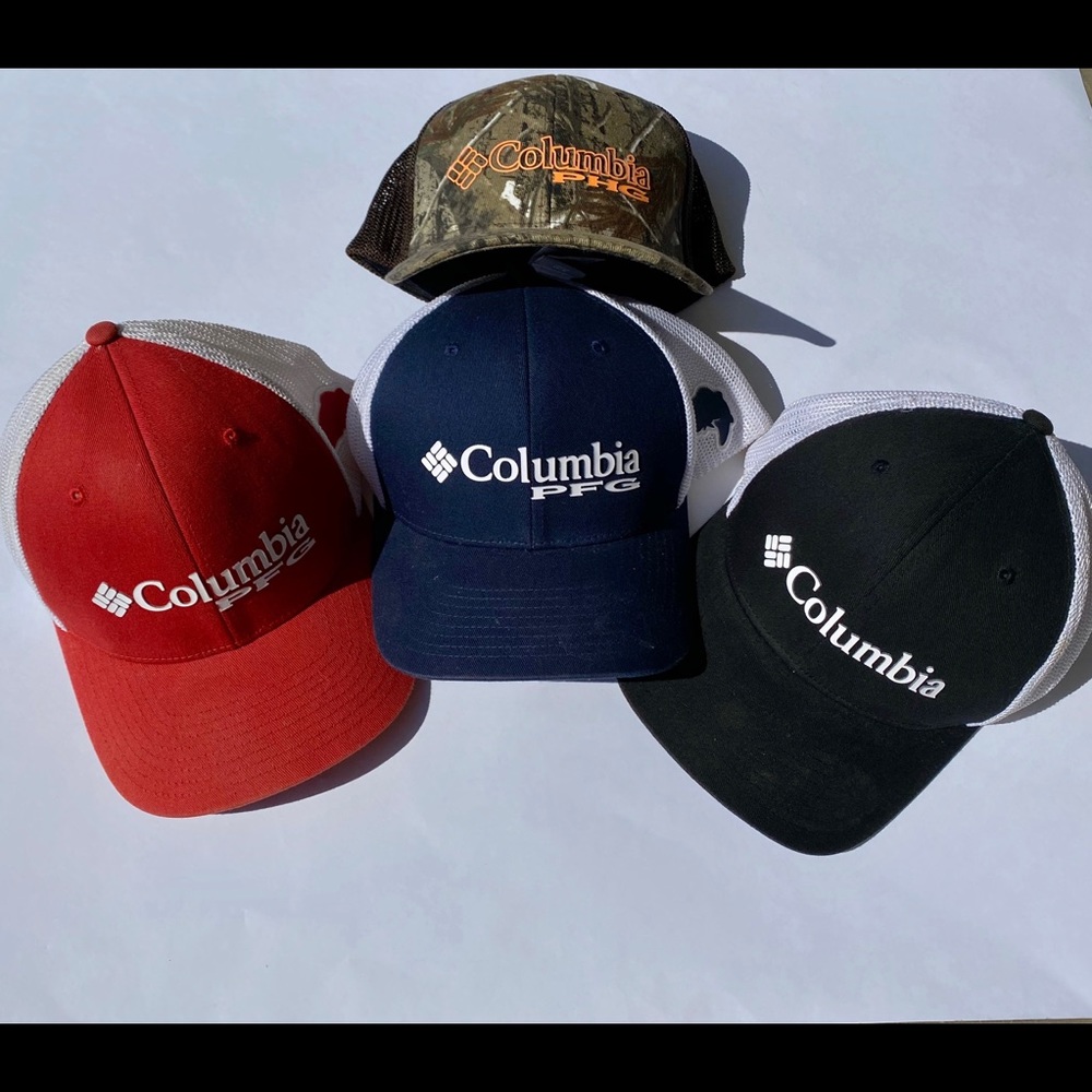 Lot of Four Columbia Hats